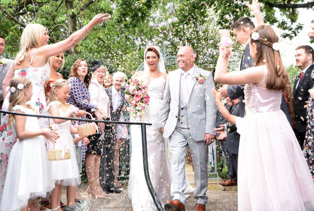 Walking down the isle 